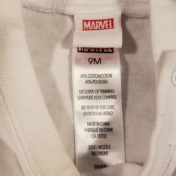 MARVEL Spiderman Boy's Red Grey Blue Graphic T-shirt - Baby Boy's Size: 9 Months - Picture 4 of 8